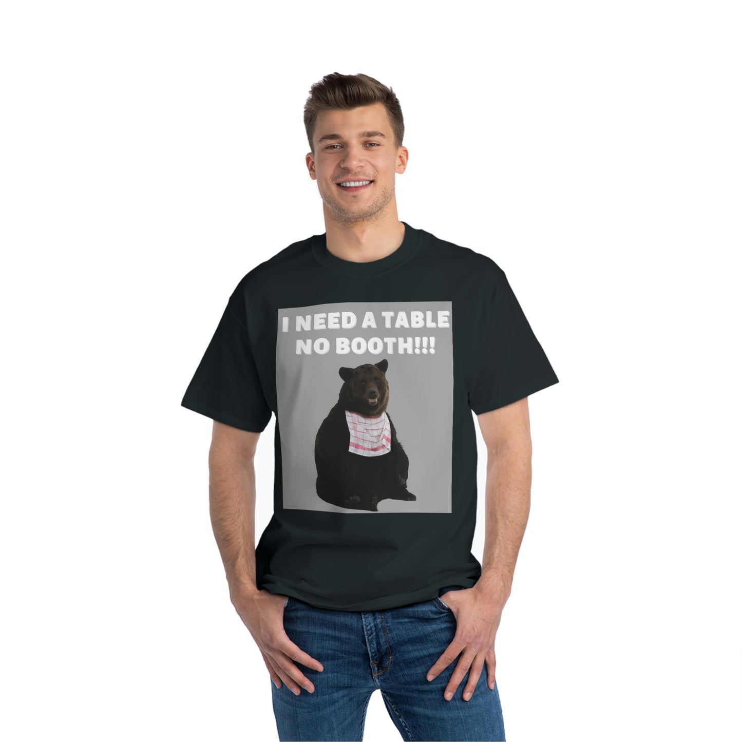 "NO BOOTH" Beefy-T® Short-Sleeve T-Shirt