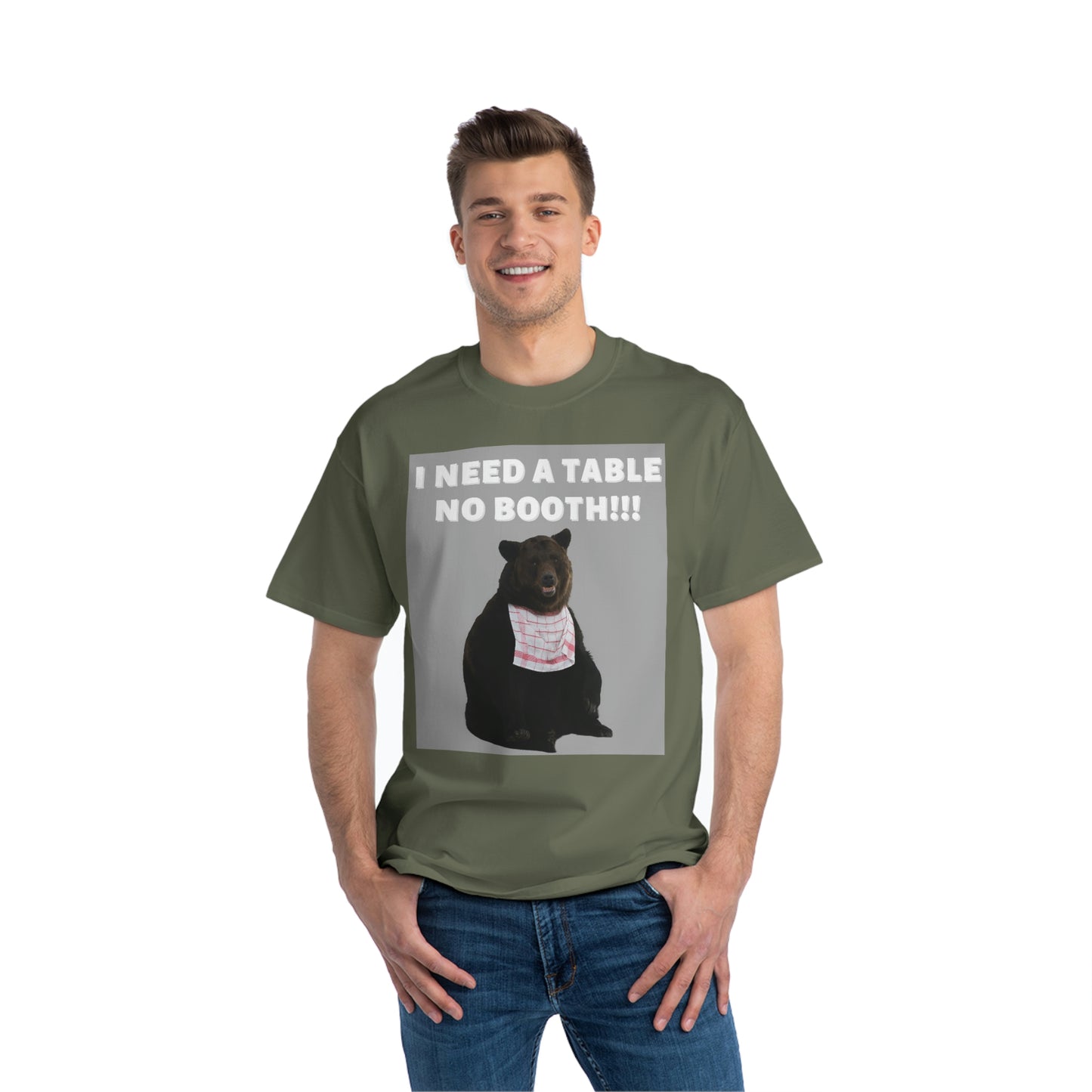 "NO BOOTH" Beefy-T® Short-Sleeve T-Shirt