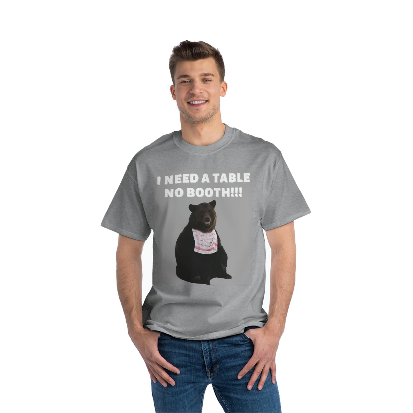 "NO BOOTH" Beefy-T®  Short-Sleeve T-Shirt