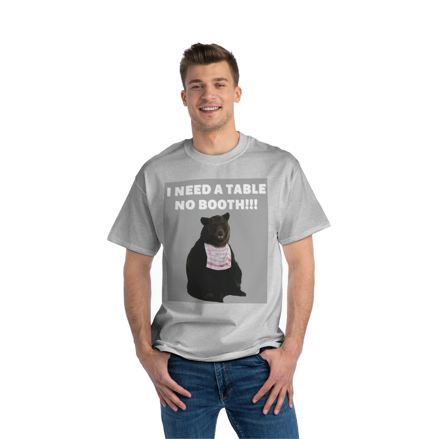 "NO BOOTH" Beefy-T®  Short-Sleeve T-Shirt