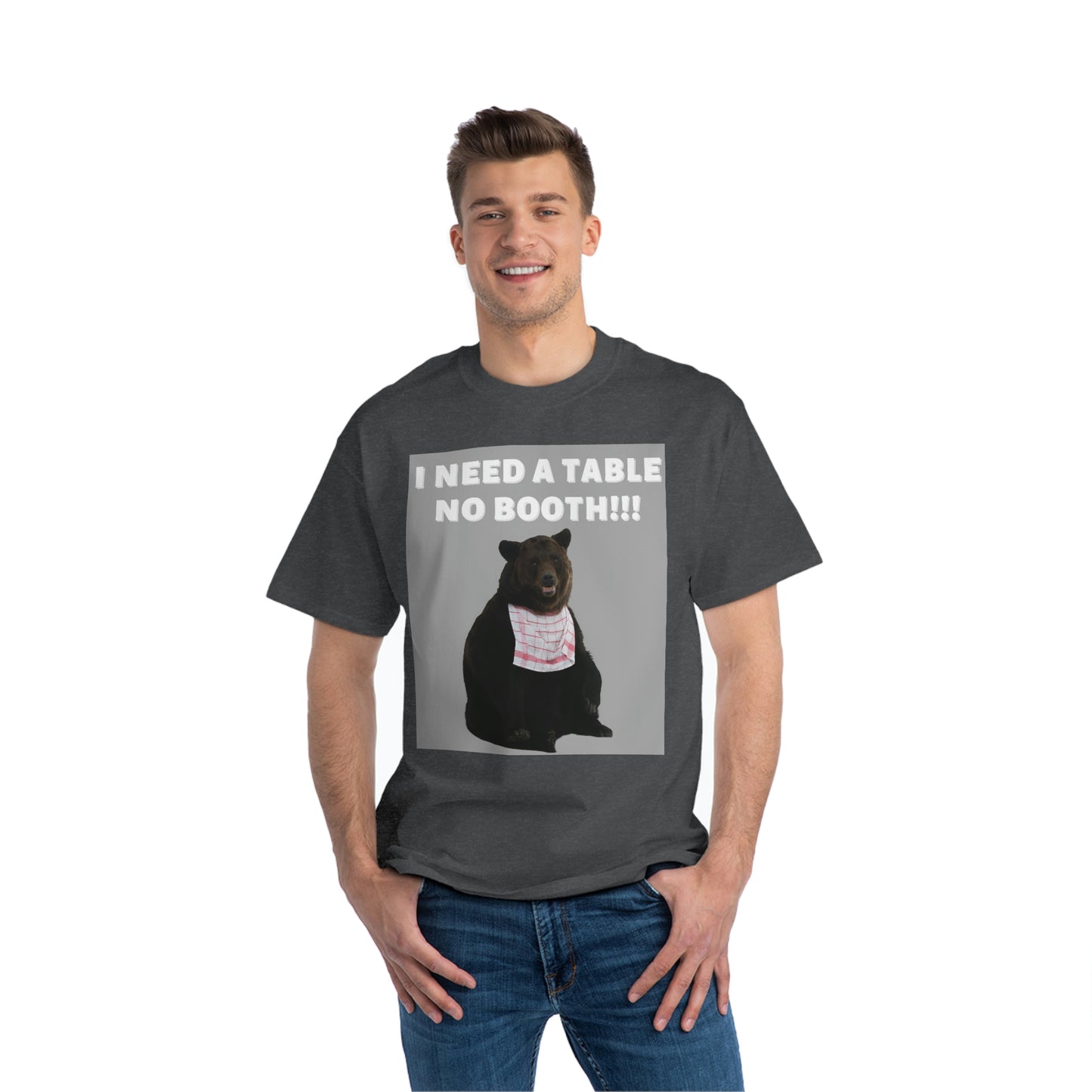 "NO BOOTH" Beefy-T®  Short-Sleeve T-Shirt