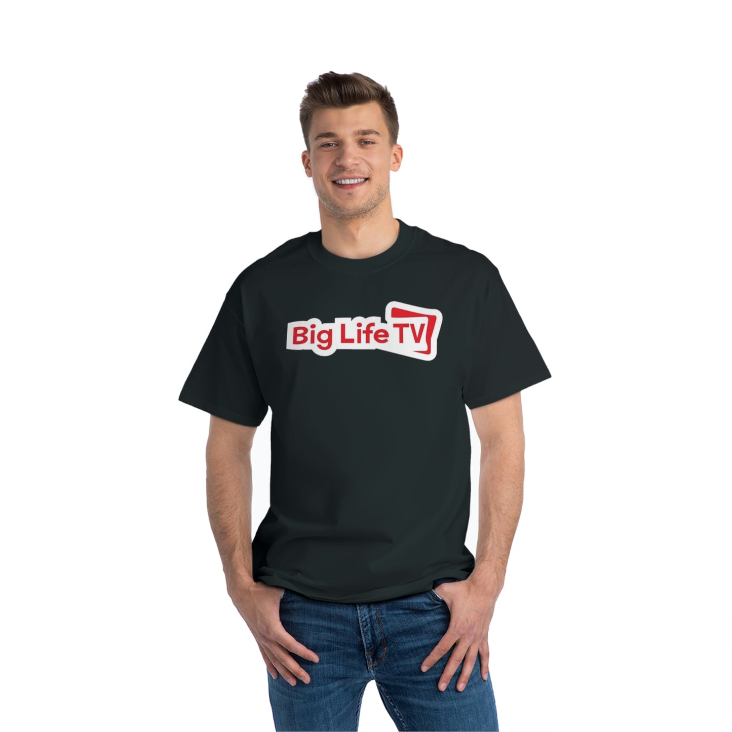 "BIG LIFE TV" PROMO Beefy-T®  Short-Sleeve T-Shirt