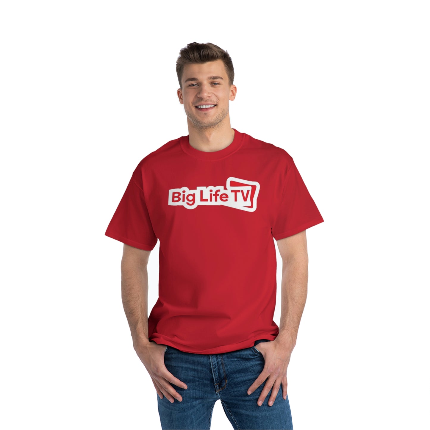 "BIG LIFE TV" PROMO Beefy-T®  Short-Sleeve T-Shirt
