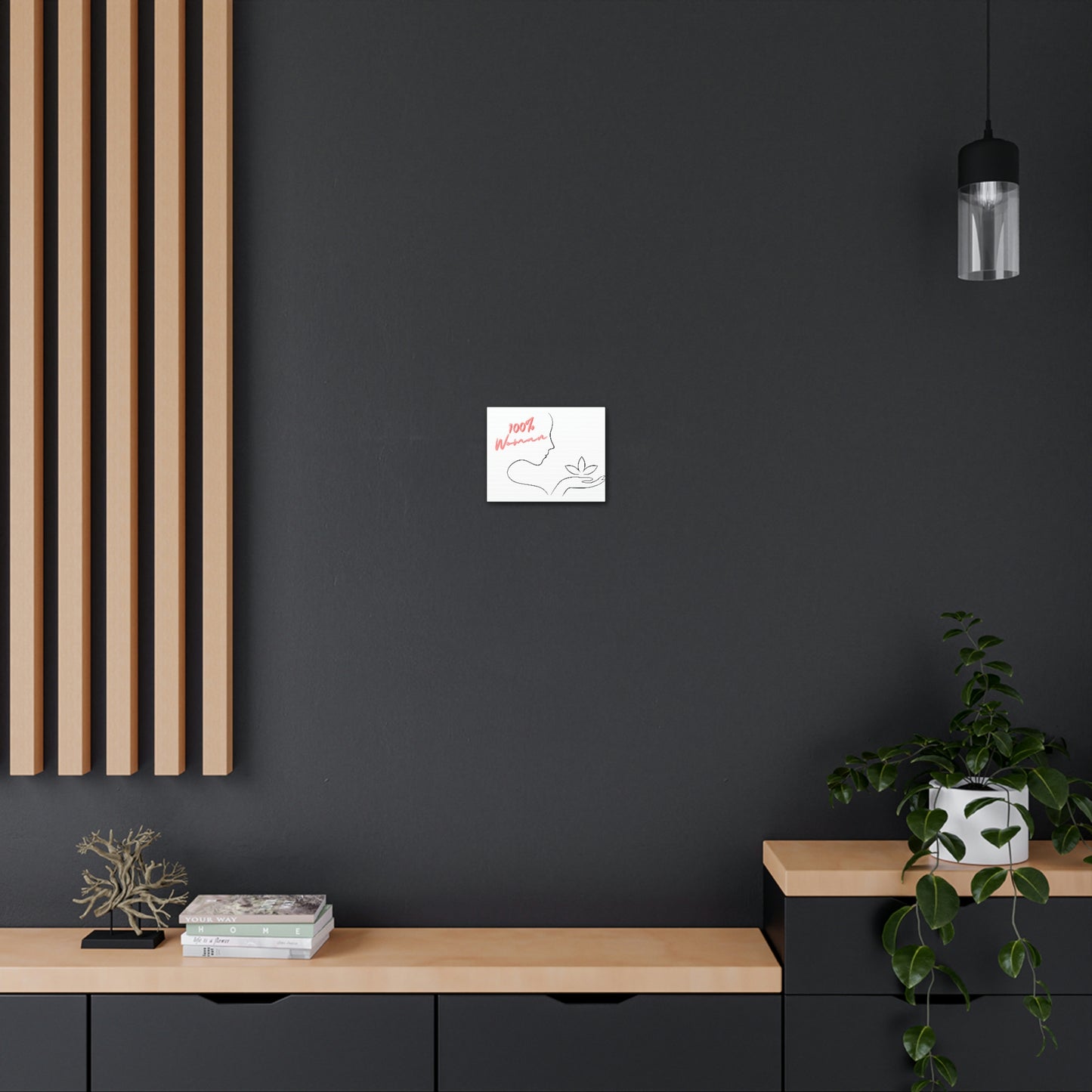 "100% Woman" Canvas Gallery Wraps