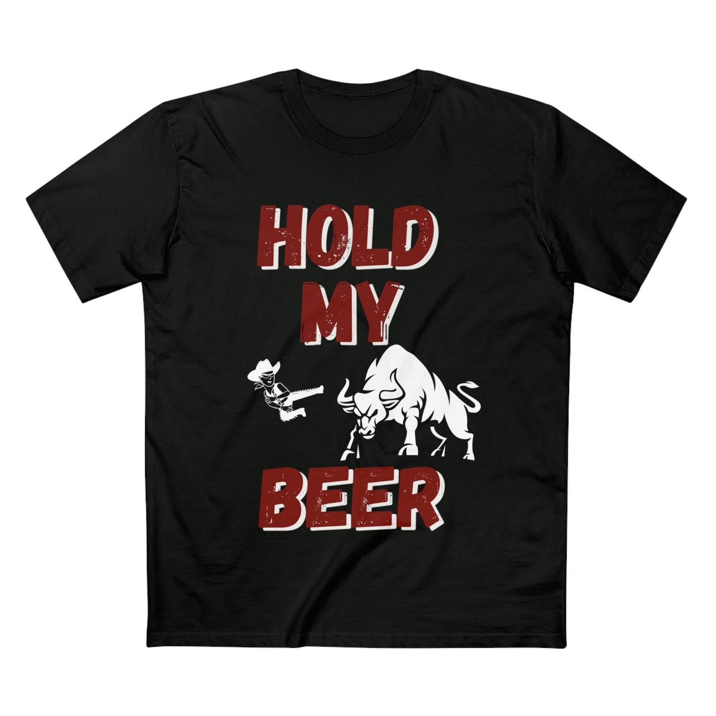 "HOLD MY BEER" Men's Staple Tee