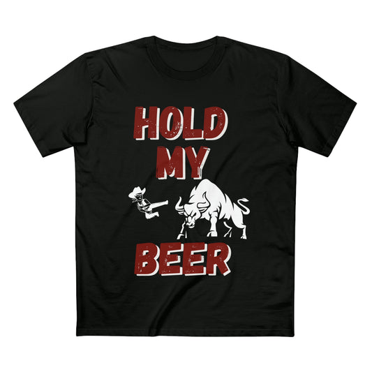 "HOLD MY BEER" Men's Staple Tee