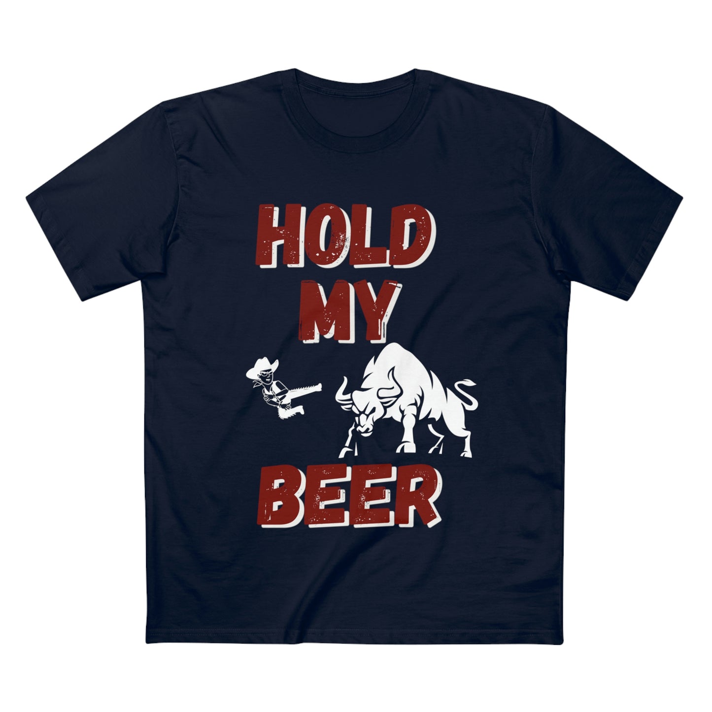 "HOLD MY BEER" Men's Staple Tee