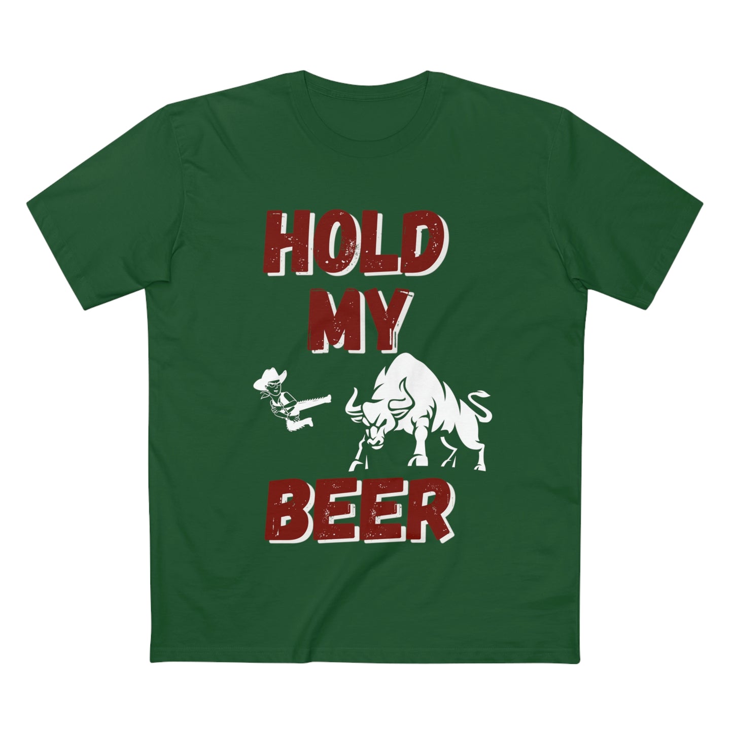"HOLD MY BEER" Men's Staple Tee
