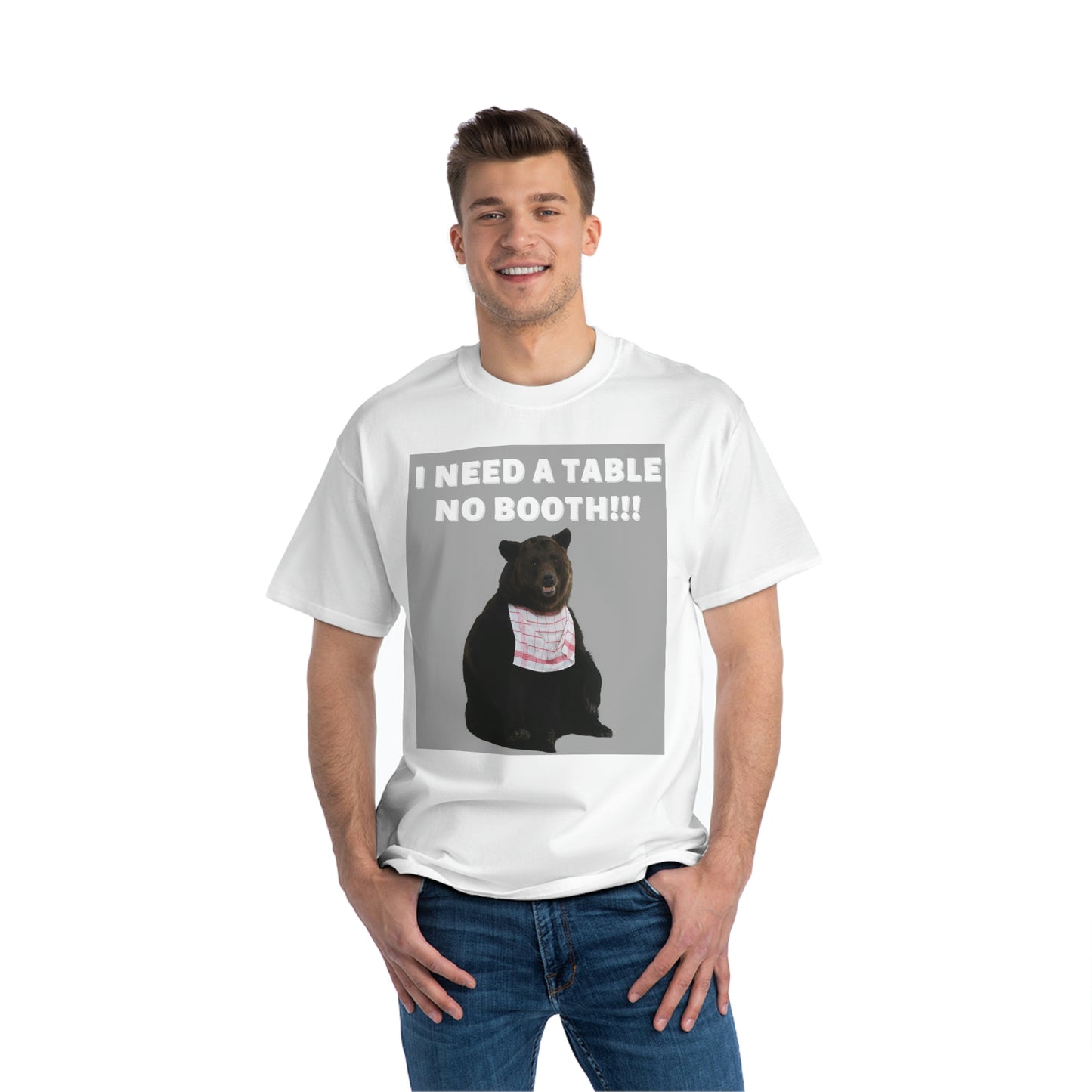 "NO BOOTH" Beefy-T®  Short-Sleeve T-Shirt